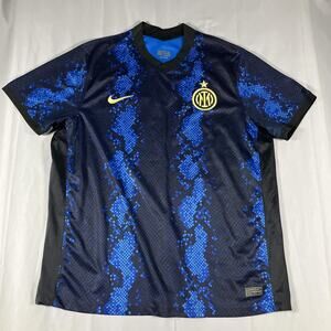 Inter Milan Shirt Mens XXL Blue Serie A Soccer Assistant Coach Nike Dri-FIT